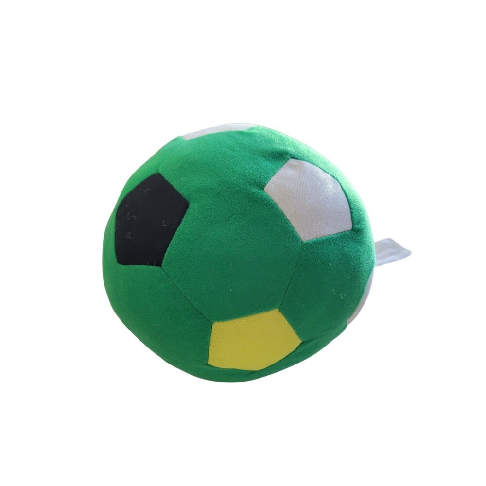 IKEA Sparka Green Yellow White Black Plush Soccer Ball Soft Toy 7"
